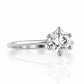 Emmy, a 6 Claw Brilliant cut Lab Diamond Ring - 1.5ct - Victoria's Jewellery
