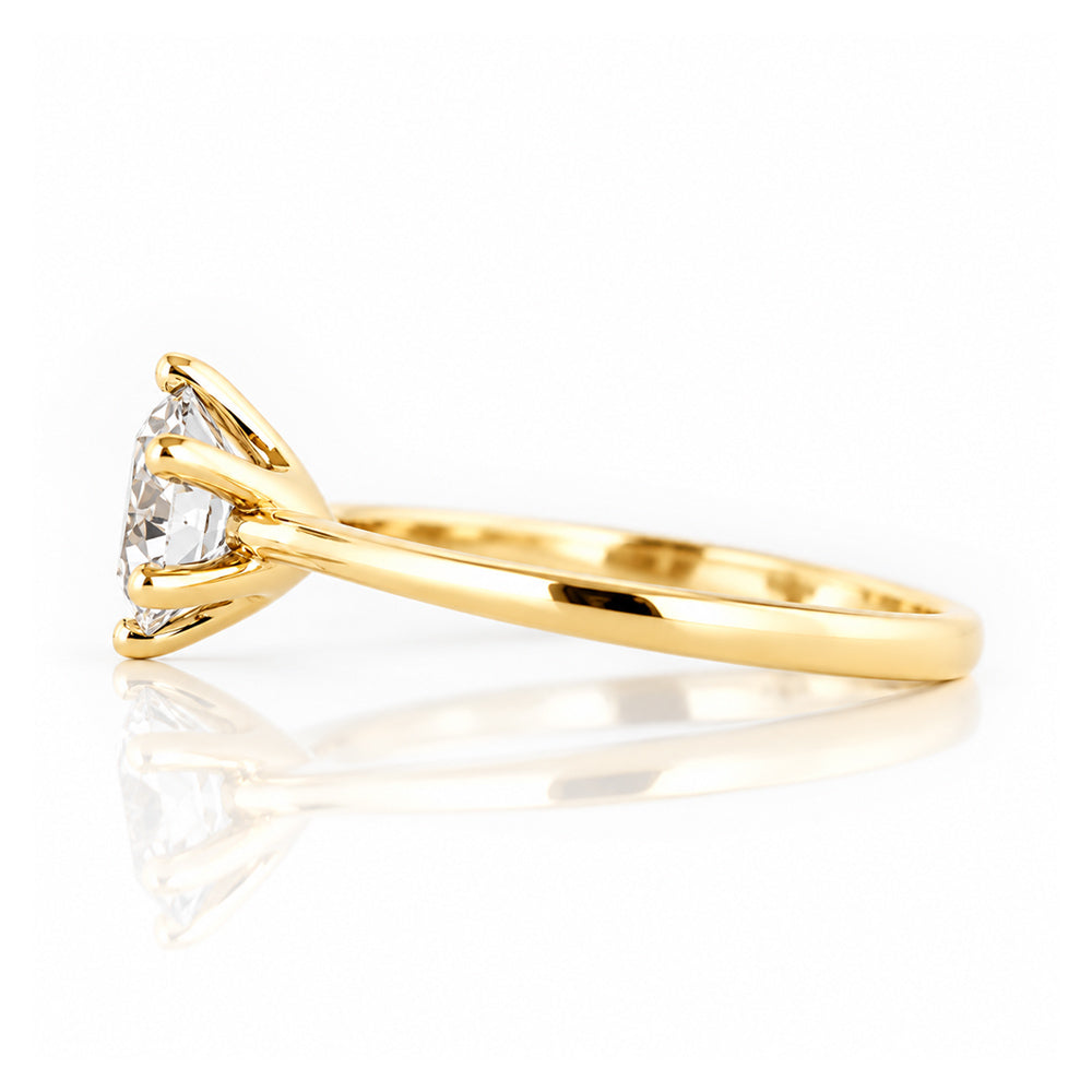 Emmy, a 6 Claw Brilliant cut Lab Diamond Ring - 1.5ct - Victoria's Jewellery