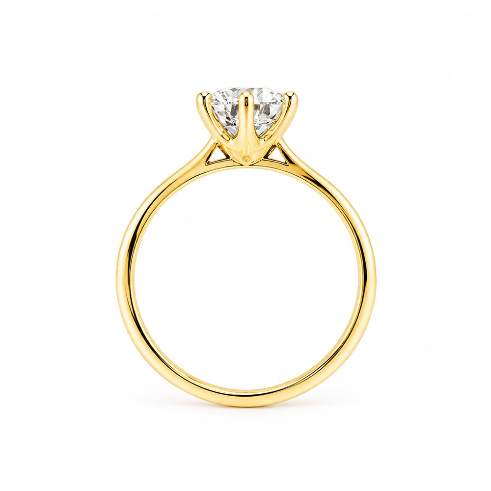 Emmy, a 6 Claw Brilliant cut Lab Diamond Ring - 1.5ct - Victoria's Jewellery