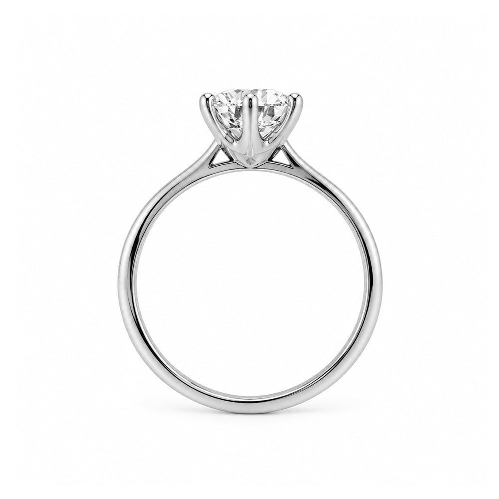 Emmy, a 6 Claw Brilliant cut Lab Diamond Ring - 1.5ct - Victoria's Jewellery