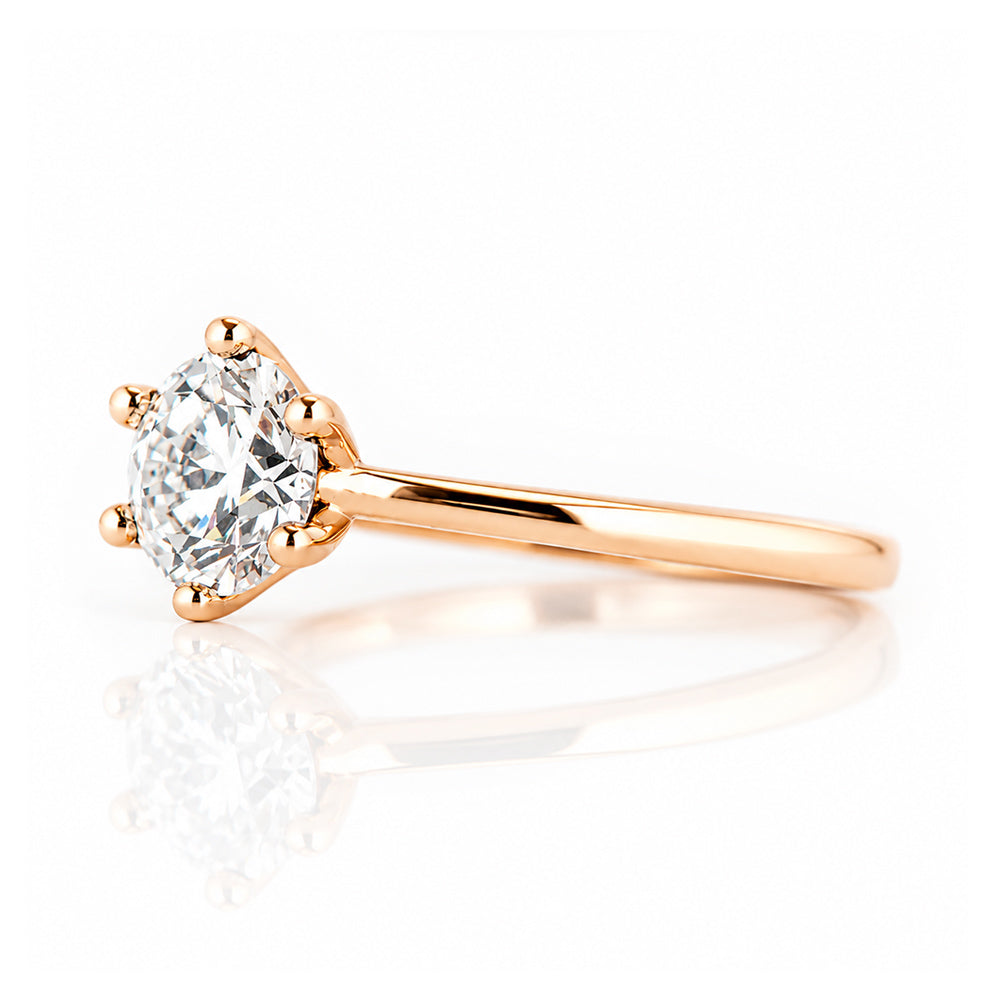 Emmy, a 6 Claw Brilliant cut Lab Diamond Ring - 1.5ct - Victoria's Jewellery