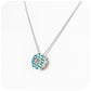 Round cut London Blue Topaz Circle of Life Pendant - Victoria's Jewellery