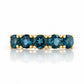 Annie, a London Blue Topaz Half Eternity Ring - Victoria's Jewellery