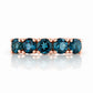 Annie, a London Blue Topaz Half Eternity Ring - Victoria's Jewellery