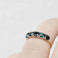 Round cut London Blue Topaz half Eternity Ring - Victoria's Jewellery