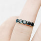 Round cut London Blue Topaz half Eternity Ring - Victoria's Jewellery