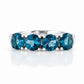 Celine, London Blue Topaz Half Eternity Ring