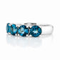 Celine, London Blue Topaz Half Eternity Ring