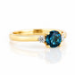 Lea, London Blue Topaz and Diamond Trilogy Ring - Victoria's Jewellery