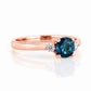 Lea, London Blue Topaz and Diamond Trilogy Ring - Victoria's Jewellery