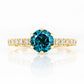 Lydia, London Blue Topaz and Diamond Ring - Victoria's Jewellery