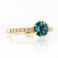 Lydia, London Blue Topaz and Diamond Ring - Victoria's Jewellery