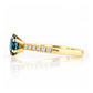Lydia, London Blue Topaz and Diamond Ring - Victoria's Jewellery