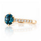 Lydia, London Blue Topaz and Diamond Ring - Victoria's Jewellery