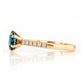 Lydia, London Blue Topaz and Diamond Ring - Victoria's Jewellery