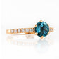 Lydia, London Blue Topaz and Diamond Ring - Victoria's Jewellery