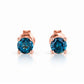 Nina, London Blue Topaz Stud Earrings