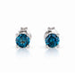 Nina, London Blue Topaz Stud Earrings