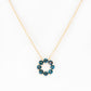 Circle of Life Necklace - London Blue Topaz - Victoria's Jewellery