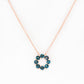 Circle of Life Necklace - London Blue Topaz - Victoria's Jewellery