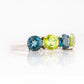 London Blue Topaz and Peridot Ring - 5.5mm