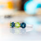 London Blue Topaz and Peridot Ring - 5.5mm