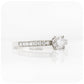 Round cut Lab Grown Diamond Engagement Ring with Accent stones - Victoria's Jewellery