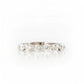 Round cut Moissanite Half Eternity Stack Ring - Victoria's Jewellery