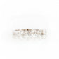 Round cut Moissanite Half Eternity Stack Ring - Victoria's Jewellery