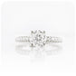 Round Brilliant cut Moissanite Engagement Ring - Victoria's Jewellery