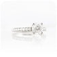 Round Brilliant cut Moissanite Engagement Ring - Victoria's Jewellery