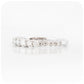 Round Brilliant cut half eternity Wedding band Ring - Victoria's Jewellery