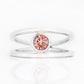 Harper, Round cut Pink Morganite Split Band Ring
