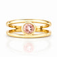 Harper, Round cut Pink Morganite Split Band Ring - Victoria's Jewellery