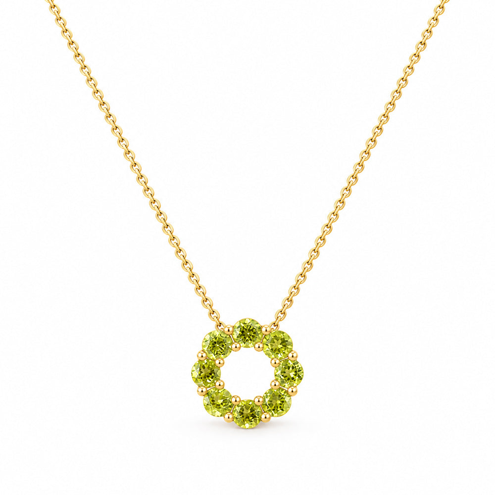 Circle of Life Necklace - Peridot