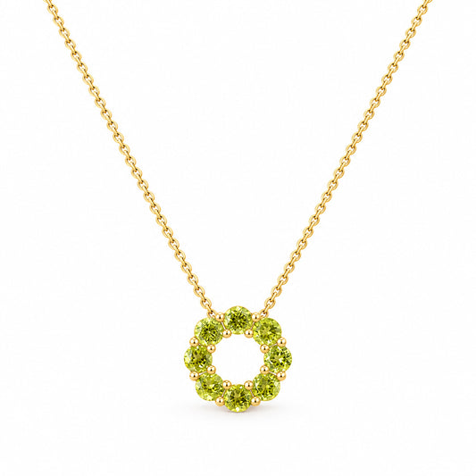 Circle of Life Necklace - Peridot