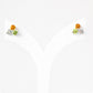 The Trilogy Peridot, Citrine and Prasiolite Stud Earrings