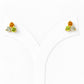 The Trilogy Peridot, Citrine and Prasiolite Stud Earrings - Victoria's Jewellery