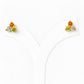The Trilogy Peridot, Citrine and Prasiolite Stud Earrings - Victoria's Jewellery