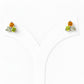 The Trilogy Peridot, Citrine and Prasiolite Stud Earrings - Victoria's Jewellery