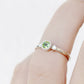 Round cut Peridot and Diamond Trilogy Promise Ring - Victoria's Jewellery