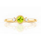 Milly, a Peridot and Lab Diamond Ring - Victoria's Jewellery