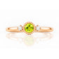 Milly, a Peridot and Lab Diamond Ring - Victoria's Jewellery