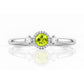 Milly, a Peridot and Lab Diamond Ring - Victoria's Jewellery