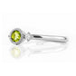 Milly, a Peridot and Lab Diamond Ring - Victoria's Jewellery