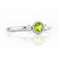 Milly, a Peridot and Lab Diamond Ring - Victoria's Jewellery