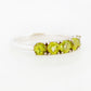 Round cut Peridot half eternity August Anniversary Ring - Victoria's Jewellery