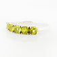 Round cut Peridot half eternity August Anniversary Ring - Victoria's Jewellery