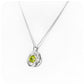 Freyja, a round cut Peridot Pendant