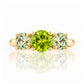 Aria, Peridot and Prasiolite Trilogy Ring - Victoria's Jewellery